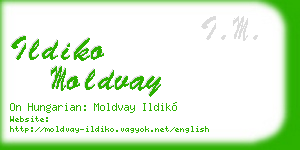 ildiko moldvay business card
