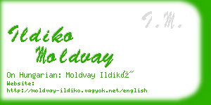 ildiko moldvay business card